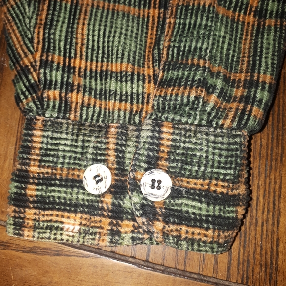 Green and orange corduroy shacket - Picture 7 of 10